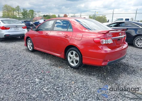 2011 Toyota Corolla S из США, поврежденный, VIN 2T1BU4EE4BC590253